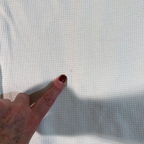 Miss Elaine Bath Robe Med Mint Green‎ Waffle Knit Embroidered Cottagecore Granny - Picture 9 of 11